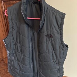 The North Face Gray Puffer Vest